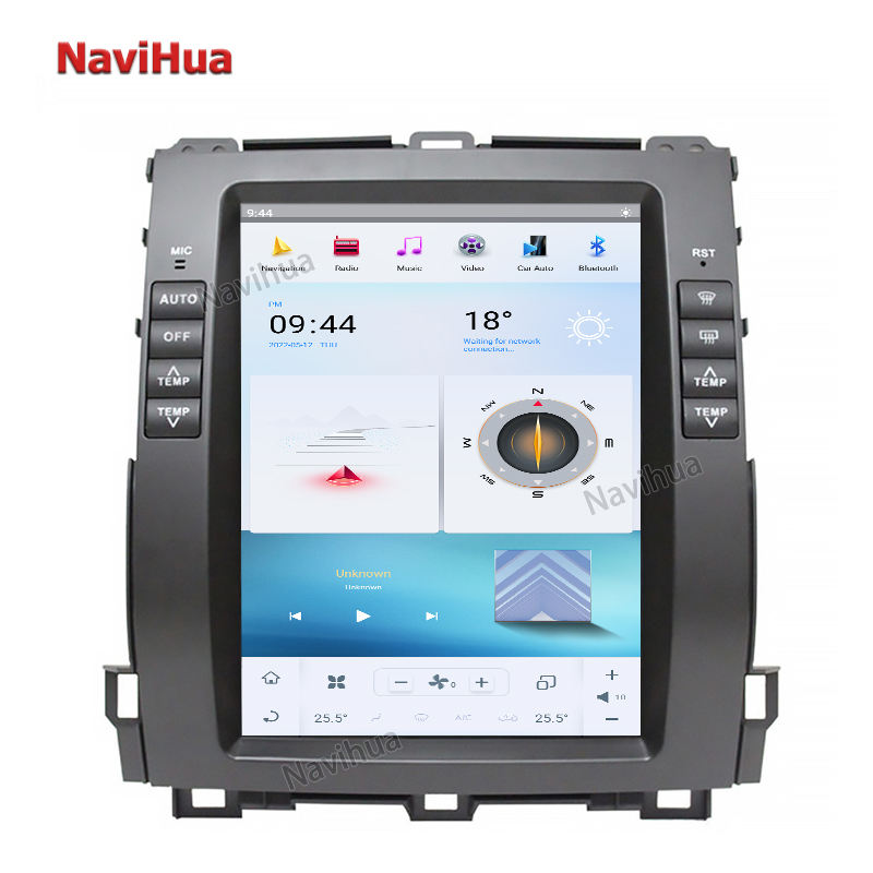 Head Unit GPS Navigation Multimedia System Carplay DVD Player For Toyota Prado 