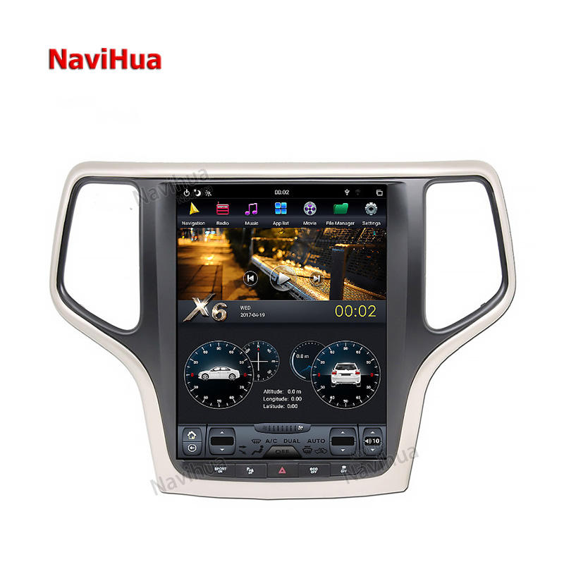 Vertical Screen Navigation GPS Head unit  for Tesla style Jeep Grand Cherokee