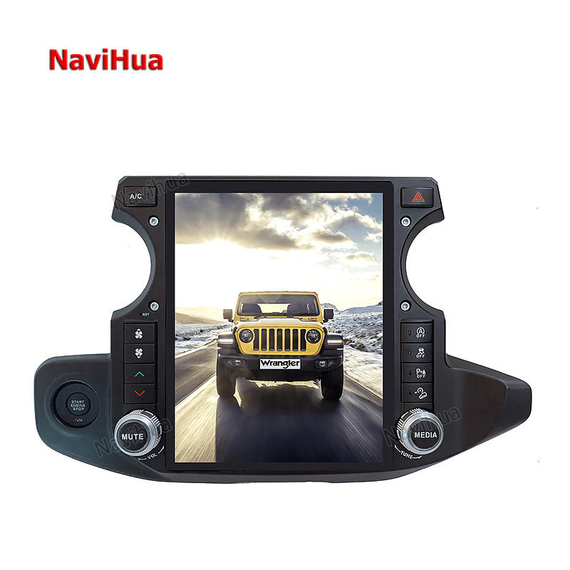 Tesla Vertical Screen Android Dvd Player ForJeep Wrangler Rubicon 18-21 