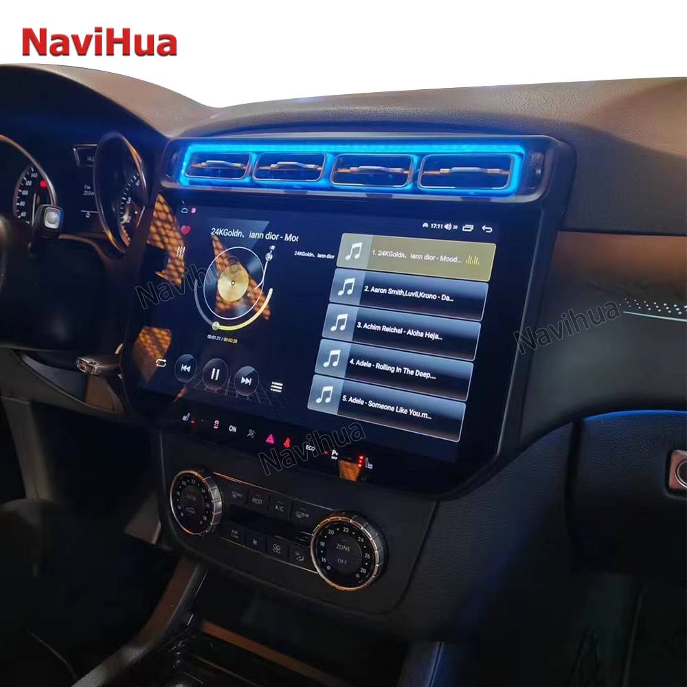 Latest Dashboard Ambient Light New Upgrade Android Radio for Benz ML Multimedia 