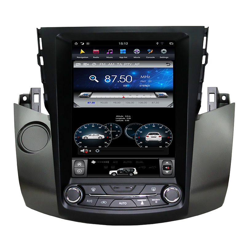 10.4 inch toyota RAV4 tesla style car dvd gps navigation with carplay wifi
