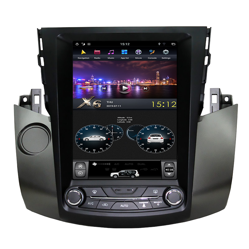 10.4 inch toyota RAV4 tesla style car dvd gps navigation with carplay wifi