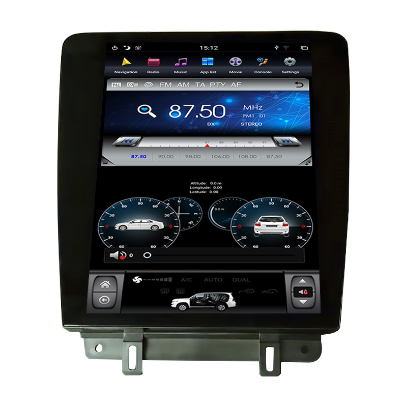 12.1 inch 2010-2013 ford mustang tesla style car dvd android gps navigation