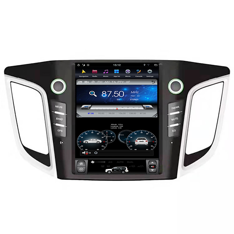 10.4 inch  hyundai IX 45 car radio tesla screen car dvd player with carplay