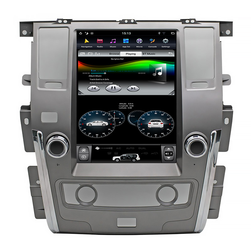 12.1 inch Nissan Patrol XE tesla style android car dvd player 