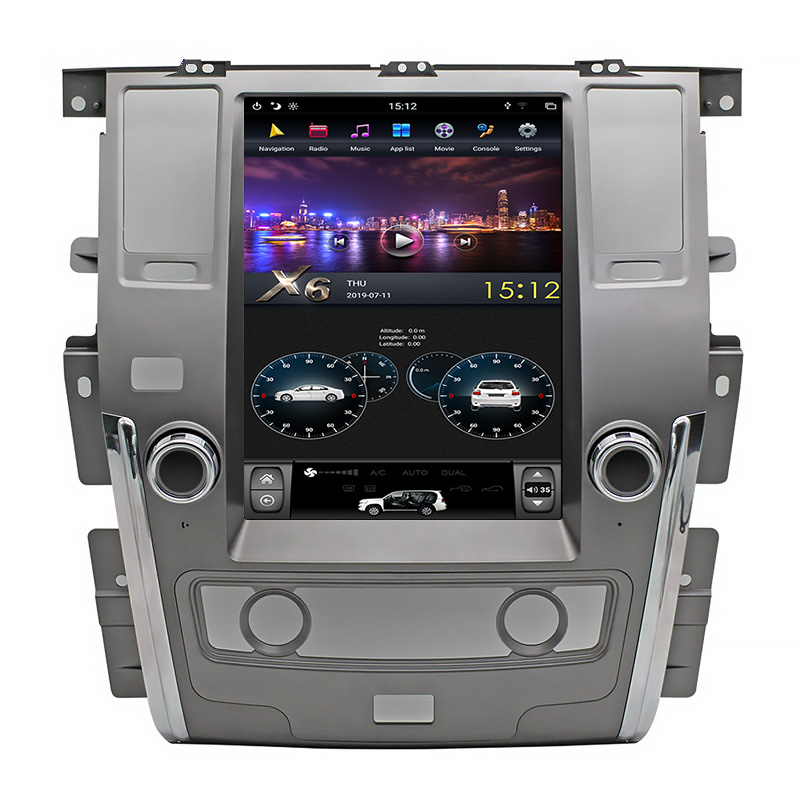 12.1 inch Nissan Patrol XE tesla style android car dvd player 