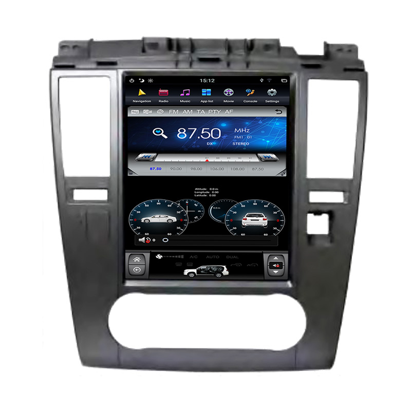 10.4 inch Nissan 2008 Tiida  car multimedia system tesla style android car dvd 