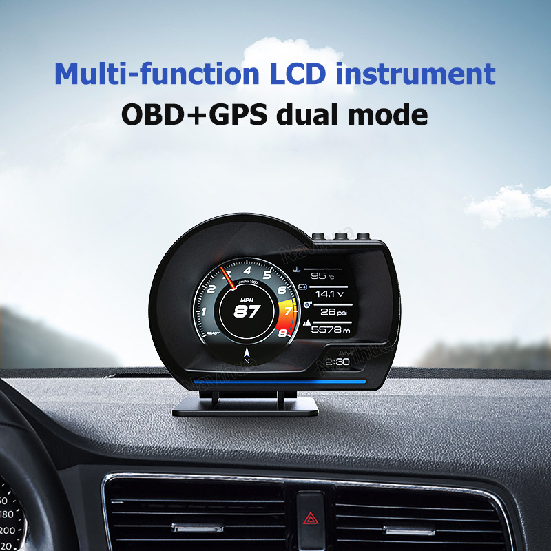  Multifunction Digital Magician obd +gps meter car gauge car smart mini OBD  