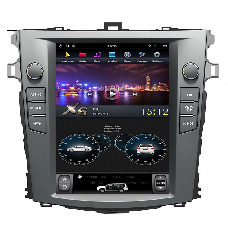 Factory GPS Navigation Car Video Stereo DVD Player For Toyota Corolla