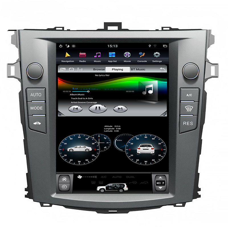 Factory GPS Navigation Car Video Stereo DVD Player For Toyota Corolla