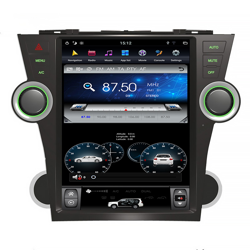 Wholesale Car Multimedia System GPS Navigation DVD Player For Toyota Highlander