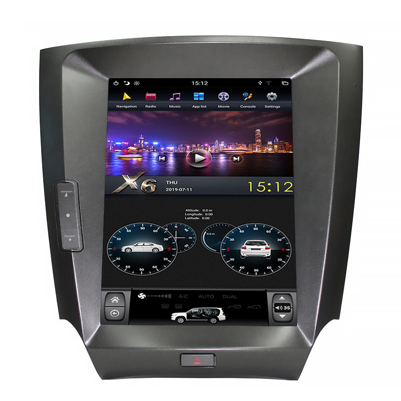 Hot Selling Android Screen Telsa Vertical Car Radio System For Lexus IS