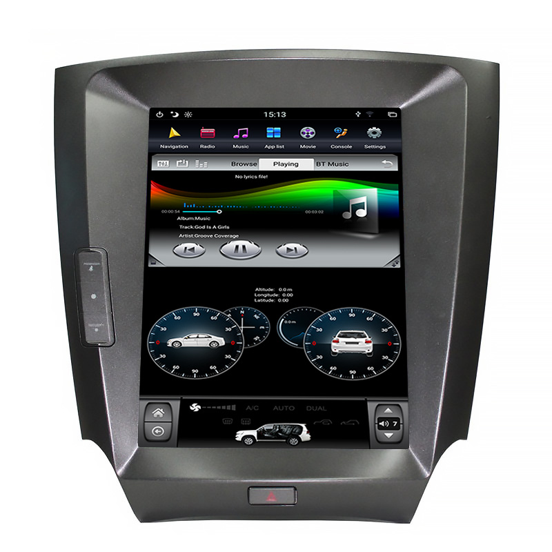 Hot Selling Android Screen Telsa Vertical Car Radio System For Lexus IS