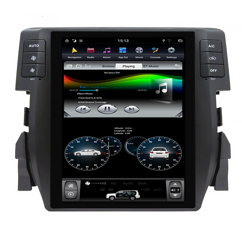 Wholesale Car DVD Player Vertical Screen Radio Stereo System For Honda Civic