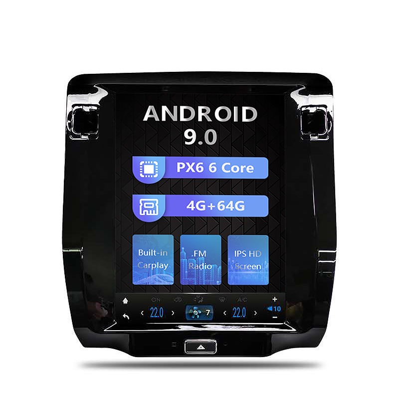 Customize Tesla Style Vertical Screen Car GPS Navigaiton For Maserati Quattropor