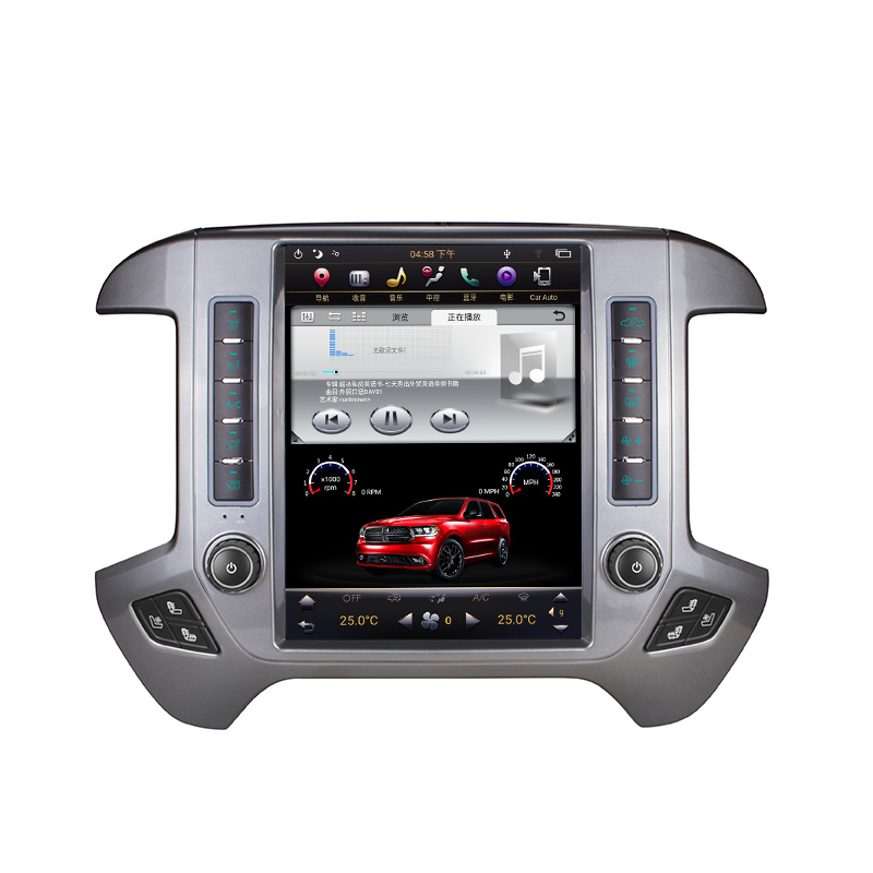 Factory Vertical Screen Android Auto Car DVD Player GPS Navigation For GMC