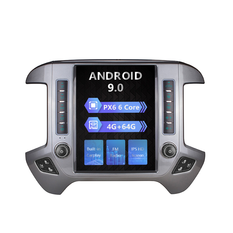 Factory Vertical Screen Android Auto Car DVD Player GPS Navigation For GMC