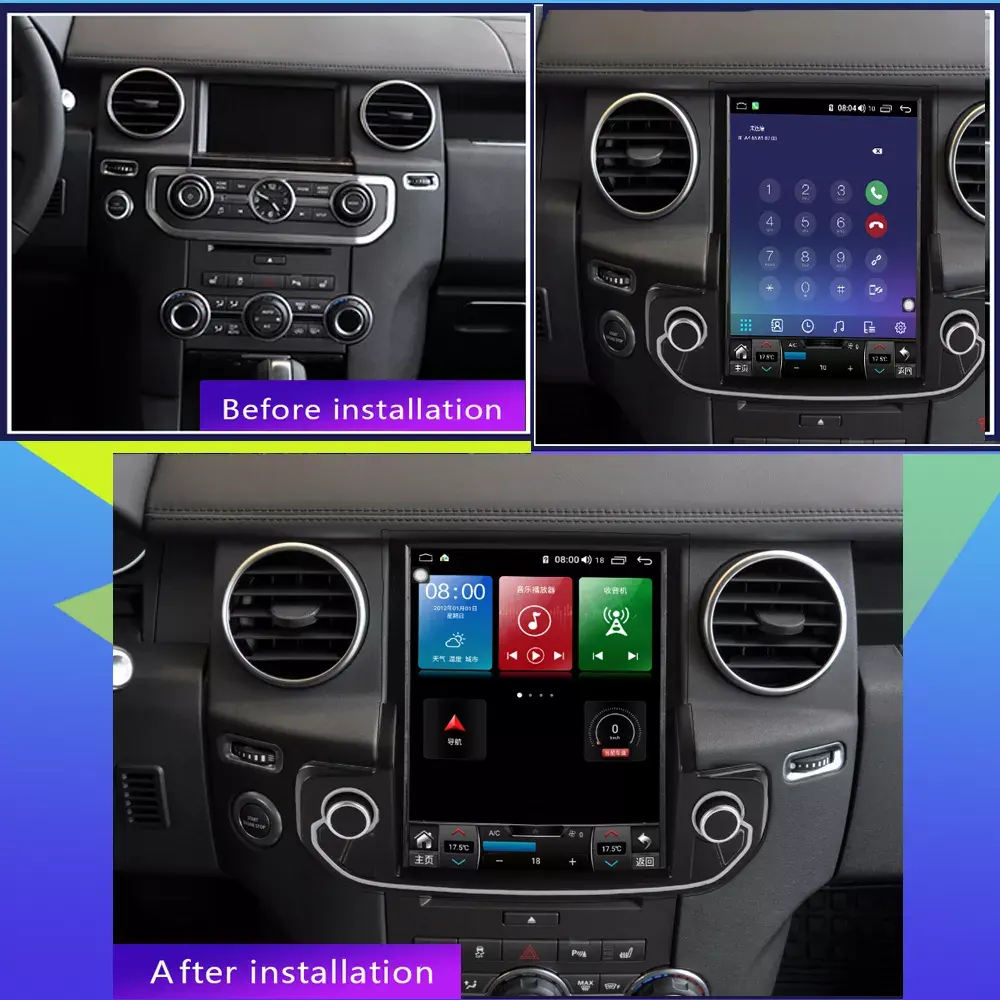 Android TV Car Stereo For Land Rover Discovery 4 LR4 2013 Multimedia System 