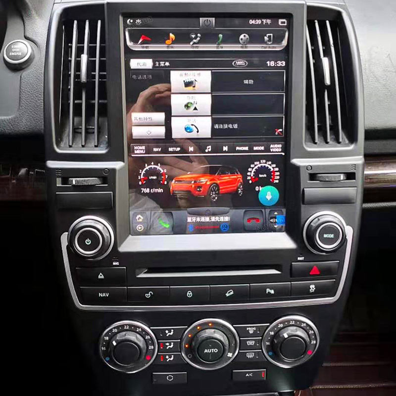 Android Tesla Screen Car GPS Navigation For Land Rover For Freelander 2 2007  