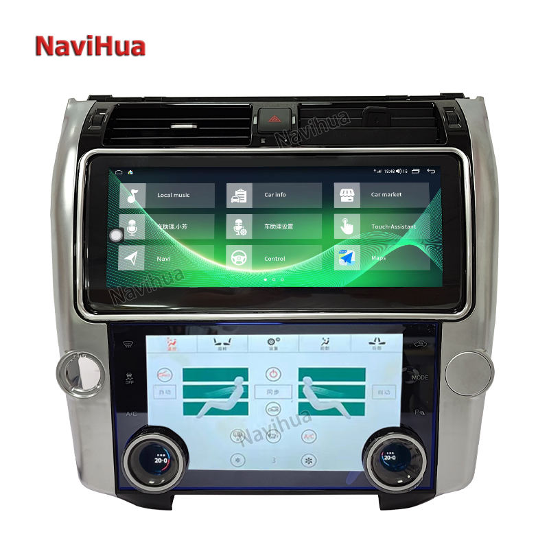 Car Radio Auto Multimedia Stereo With Top and Bottom Scree for Land Rover 4 