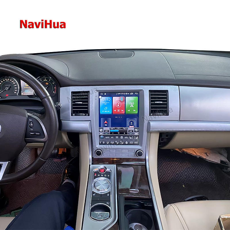 Tesla Screen Car Navigation GPS DVD Player Radio Stereo Head Unit For Jaguar XF 