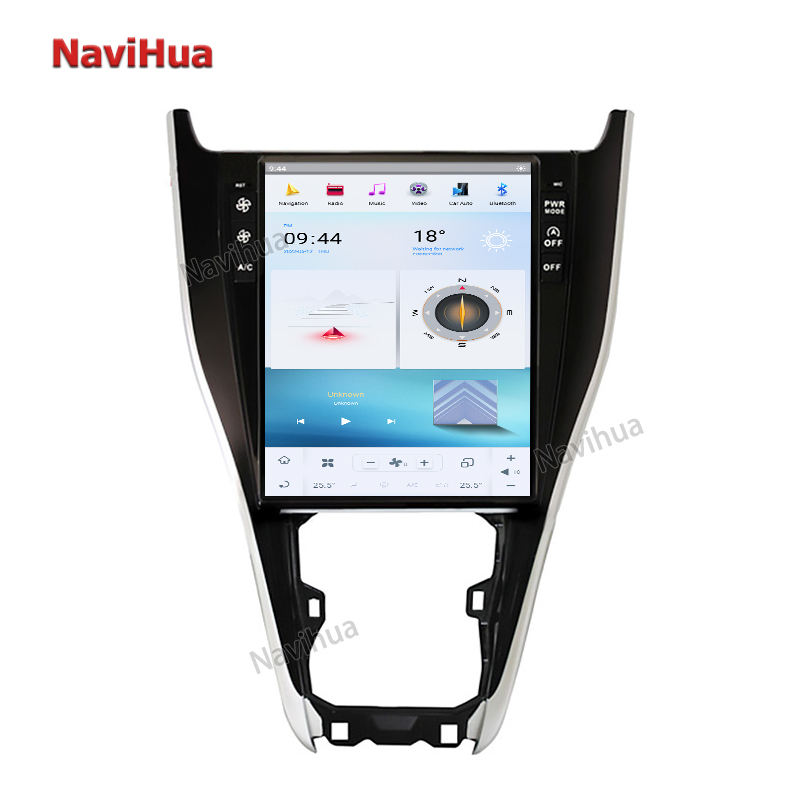 Android GPS Navigation Tesla Style Vertical Touch Screen For Toyota Harrier13-20