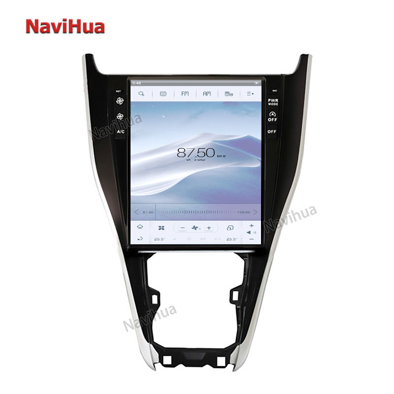 Android GPS Navigation Tesla Style Vertical Touch Screen For Toyota Harrier13-20