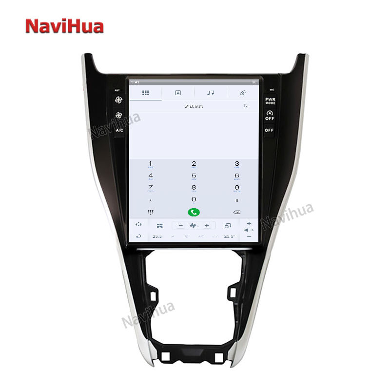 Tesla Style Vertical Large Screen GPS Navigation Car DVD Player For Toyota Harri