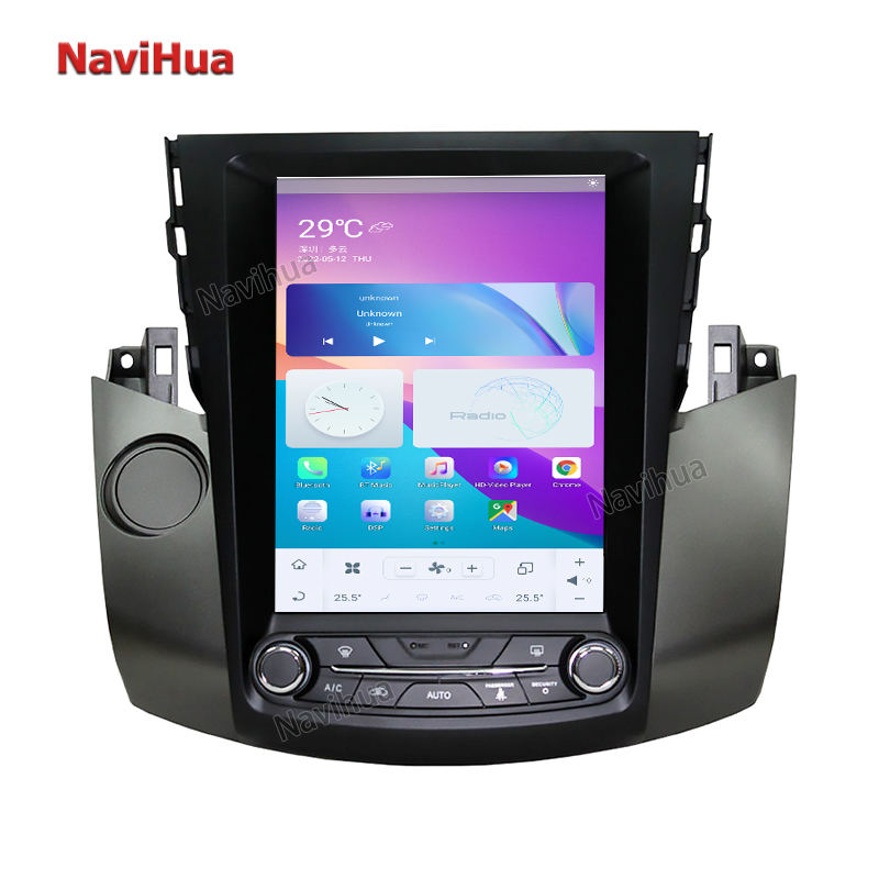 Tesla Style Car Gps Navigation For Toyota Rav 4 Car Dvd Radio Player Stereo