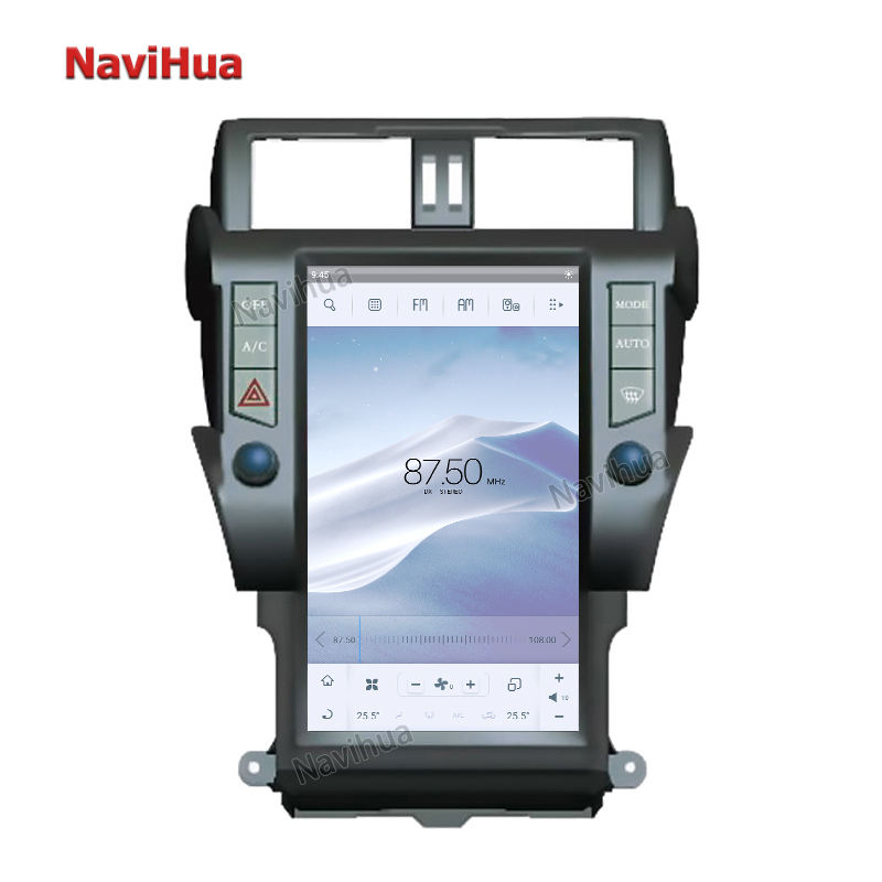 Android Vertical Screen Car Multimedia Player Built-in Carplay For Toyota Prado 