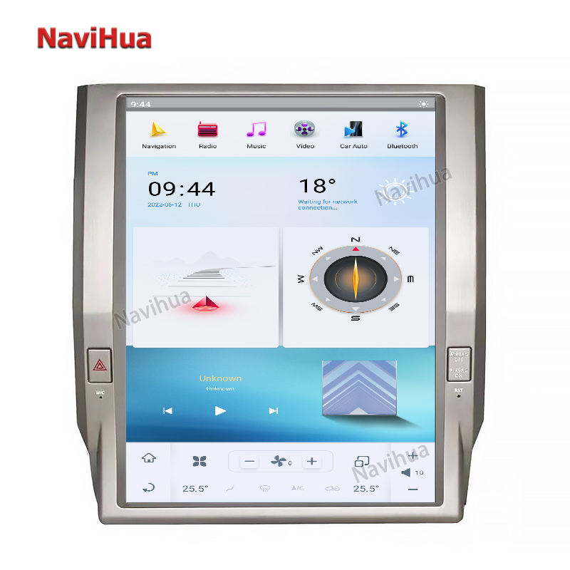 Vertical Screen For Toyota Tundra Tesla style Navigation GPS AutoradioHead Unit 