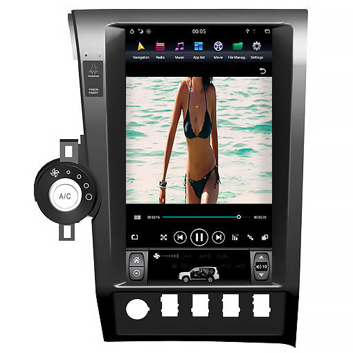 Vertical Screen for Tesla Style Car Dvd Player Gps Navigation For Toyota Tundra 