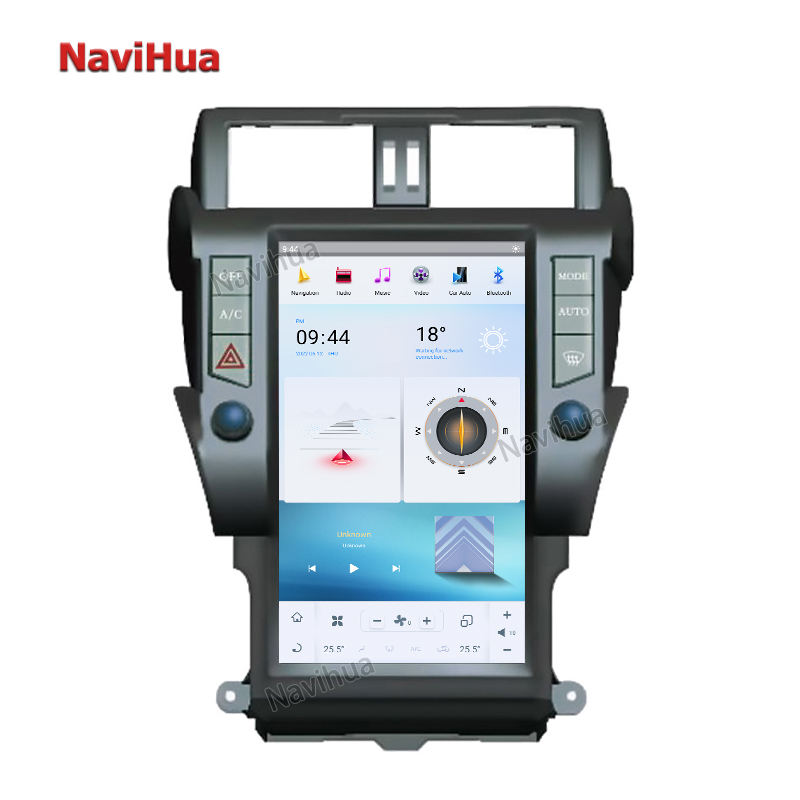 Android Vertical Screen Car Multimedia Player Built-in Carplay For Toyota Prado 