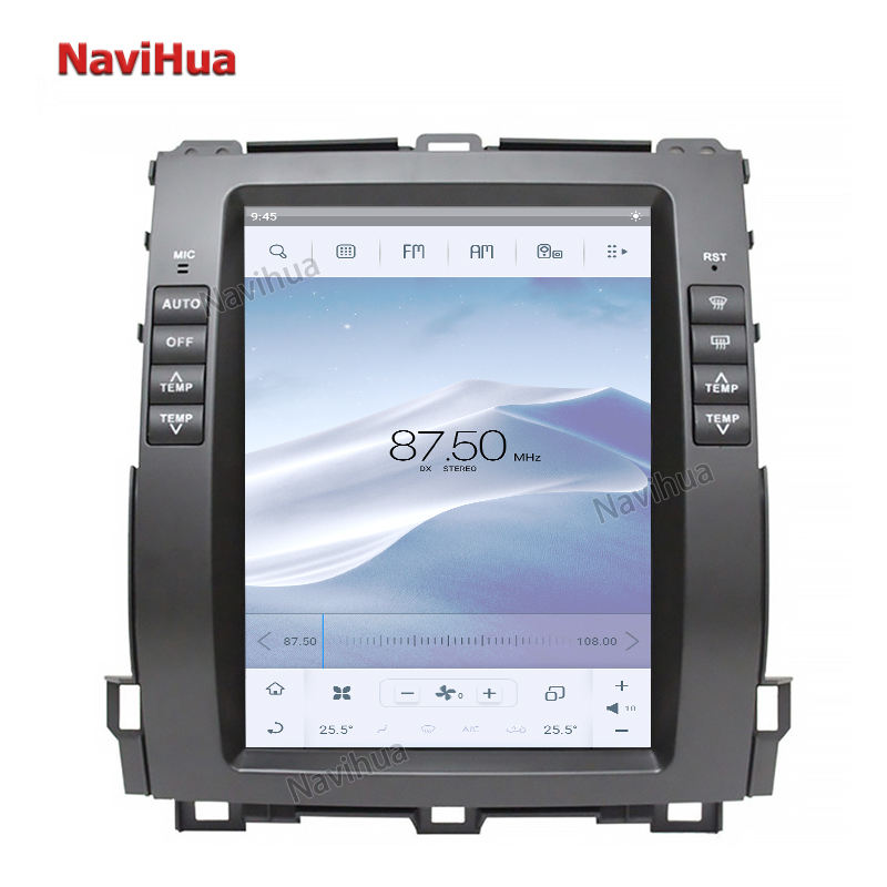 10.4'' Screen Android 11 System Head Unit GPS Navigation For Toyota Prado 02-09