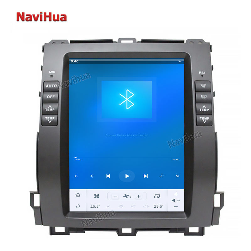 10.4'' Screen Android 11 System Head Unit GPS Navigation For Toyota Prado 02-09