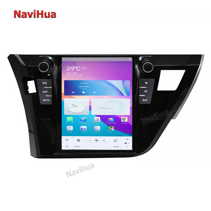 Tesla Vertical screen car multimedia player built-in Carplay for Toyota Corolla 