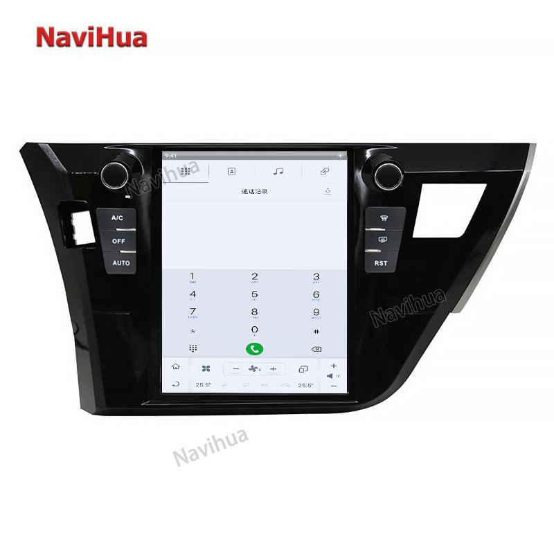 Tesla Vertical screen car multimedia player built-in Carplay for Toyota Corolla 