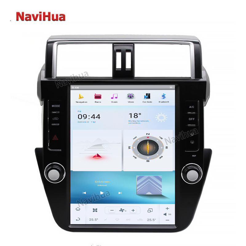 Android Vertical Screen Car Multimedia Player Built-in Carplay for Toyota Prado