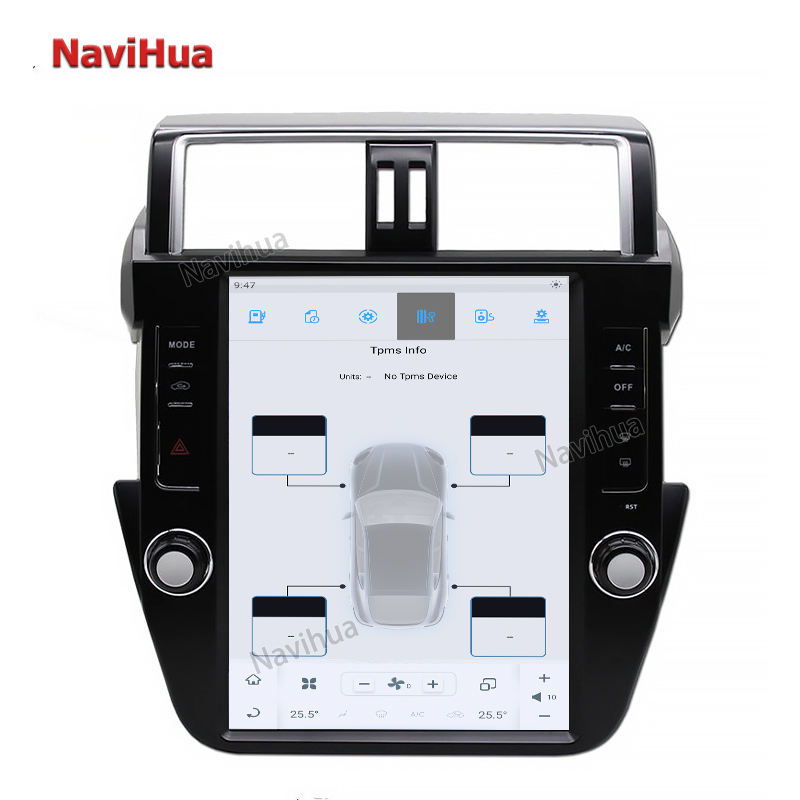 Android Vertical Screen Car Multimedia Player Built-in Carplay for Toyota Prado