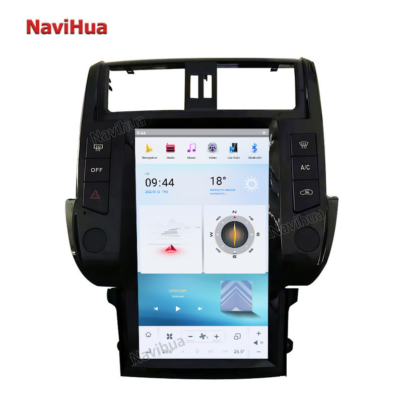 Vertical Screen For Toyota Prado 2010-2013 Tesla style Navigation GPS Autoradio 
