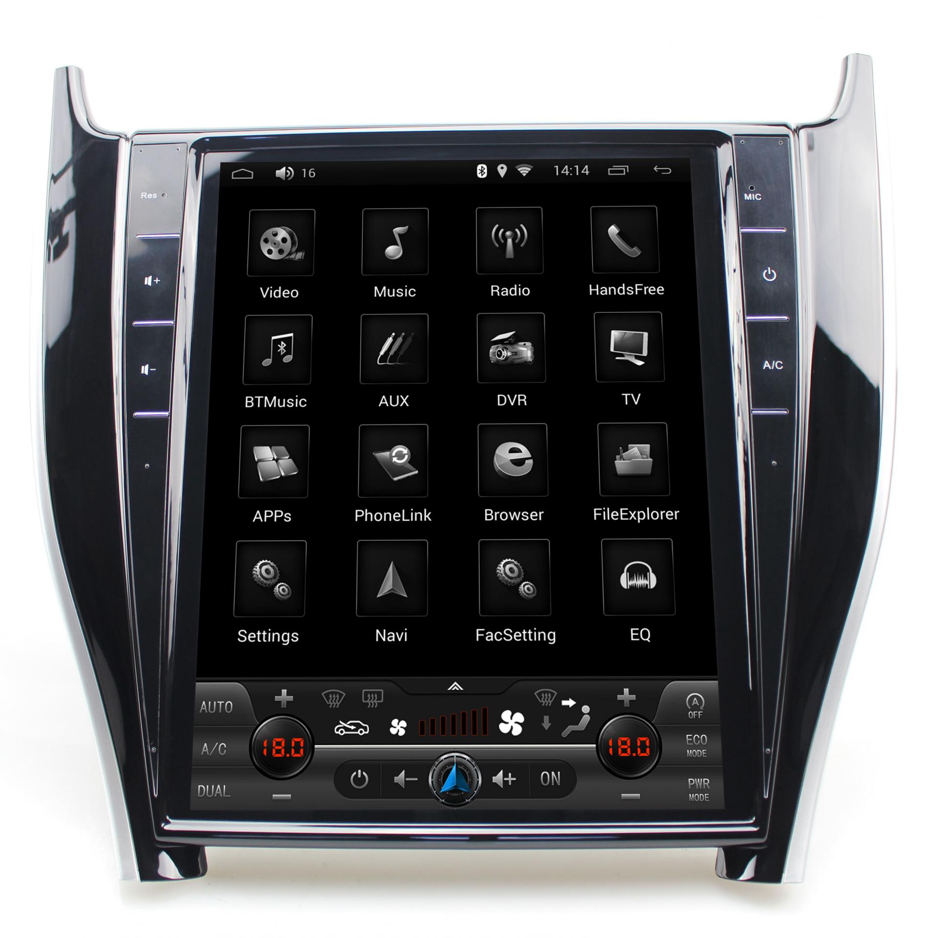 Tesla Style Vertical Screen Android Car Dvd Multimedia Player For Toyota harrier