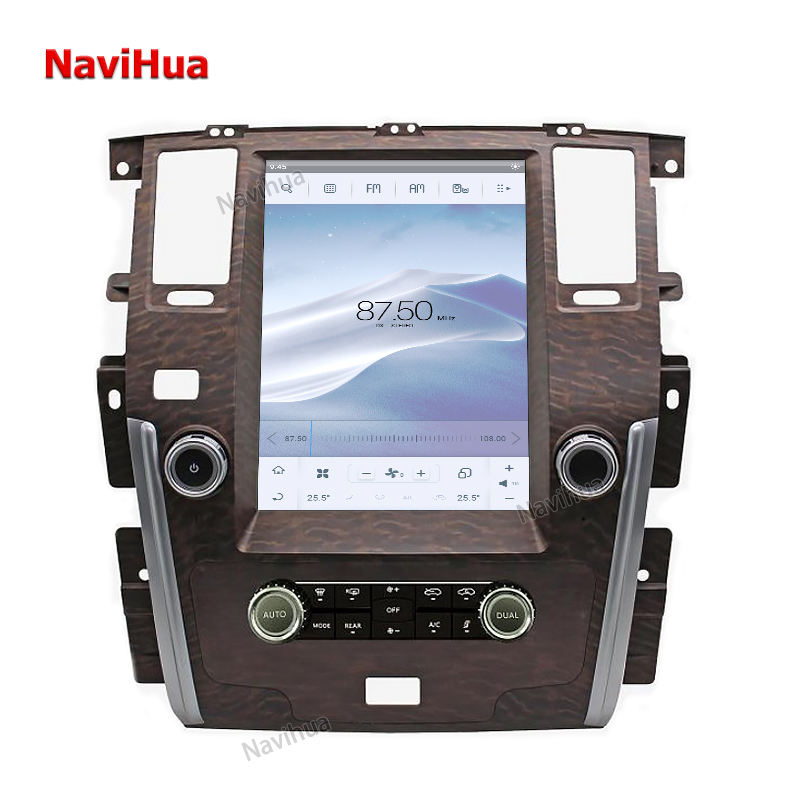 Vertical Screen Car DVD Player GPS Navigation for Tesla Style NISSAN PATROL