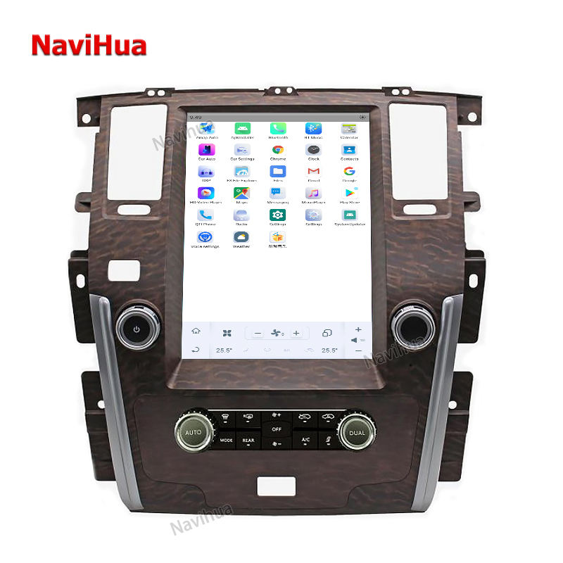 Vertical Screen Car DVD Player GPS Navigation for Tesla Style NISSAN PATROL