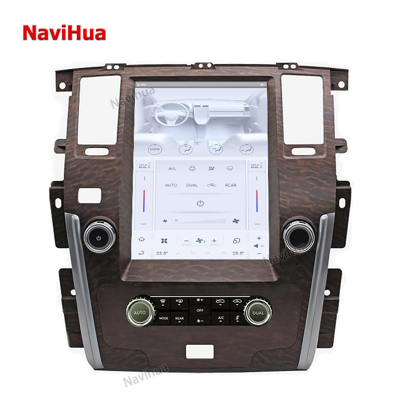 Vertical Screen Car DVD Player GPS Navigation for Tesla Style NISSAN PATROL