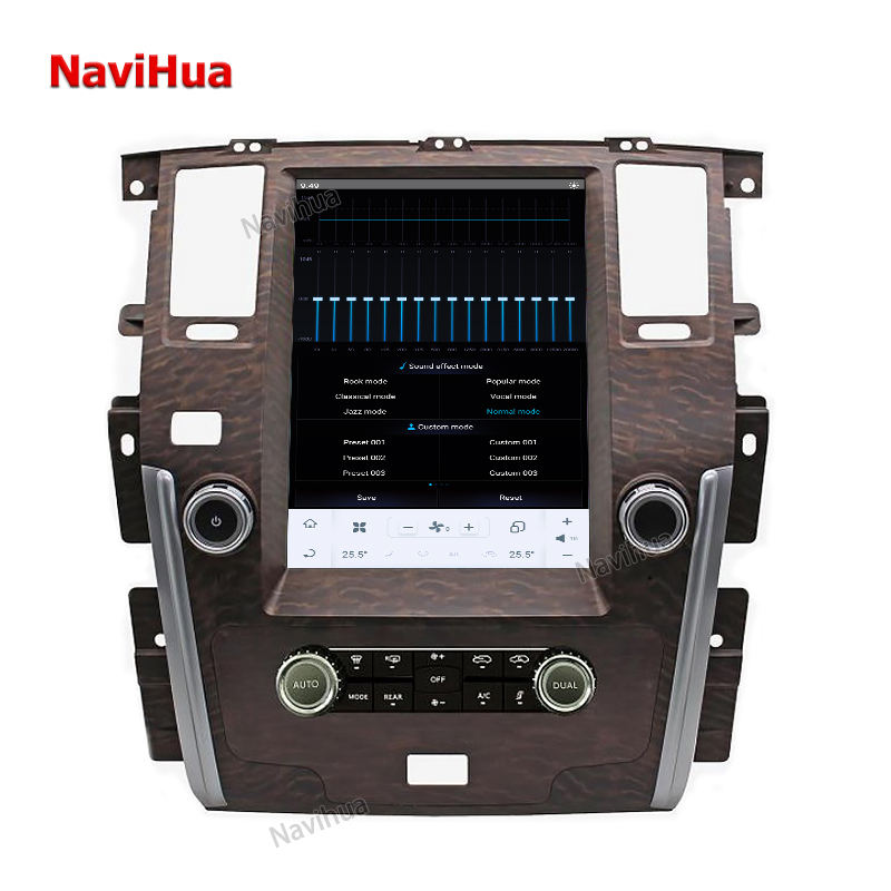 Vertical Screen Car DVD Player GPS Navigation for Tesla Style NISSAN PATROL