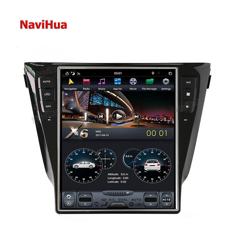 Vertical Screen Tesla Android Car Dvd Radio System for Nissan X-Trail Qashqai   
