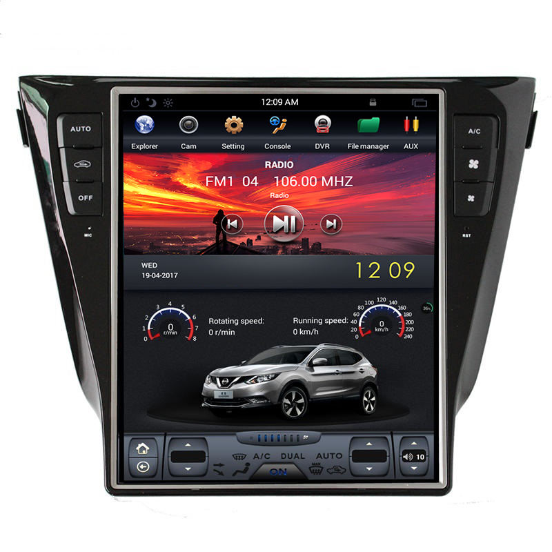 Tesla Style Car Player Android DVD Multimedia System for Nissan X-Trail Qashqai