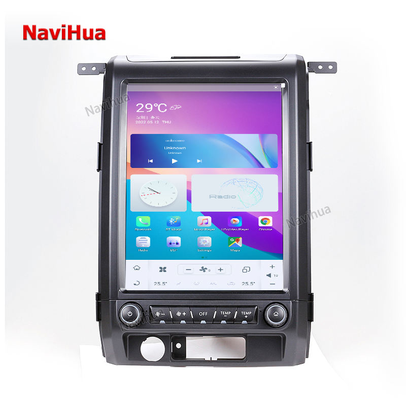 Vertical Screen Car DVD Player GPS Navigation Head Unit For Ford F150  Raptor