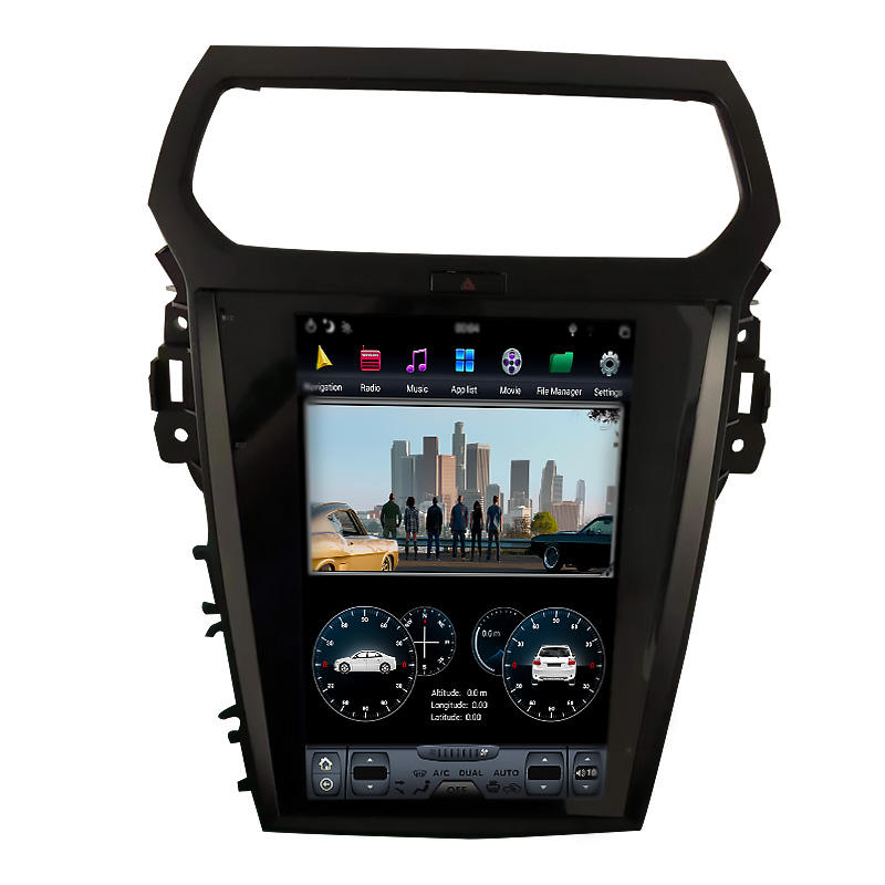 Vertical Screen For Ford Explorer Android Car Dvd Player Stereo Gps Navigation  