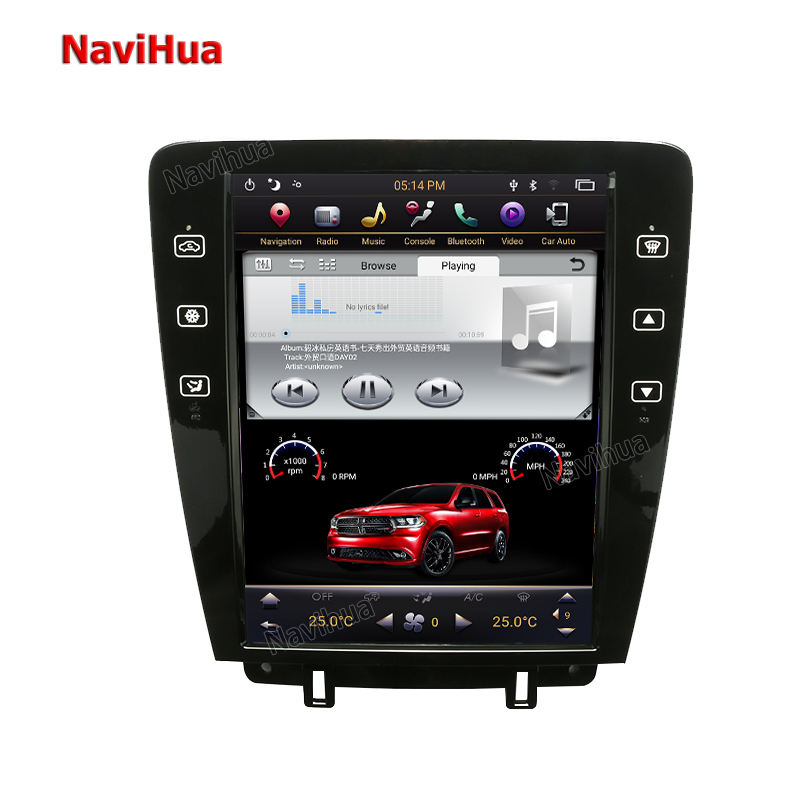 Car GPS Navigation For Ford Mustang 2010 2013 Tesla Style Radio Touch Screen    